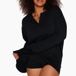 Set Sleep Oversized Boyfriend Henley